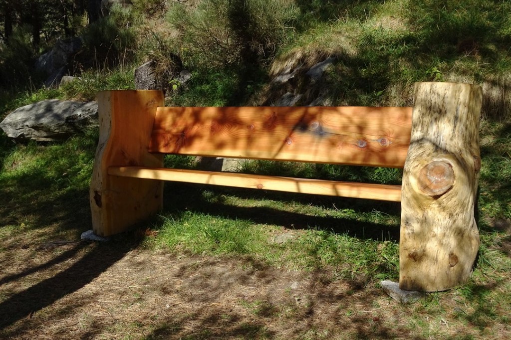 Banc en tronc boic massif de cerdagne