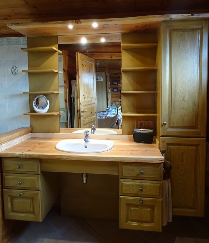 Rénovation salle de bain en bois massif